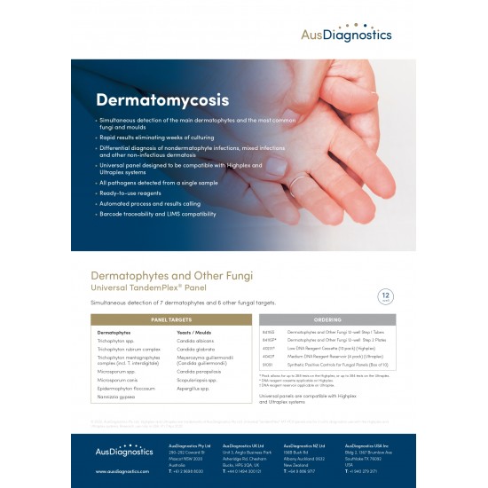 Dermatophytes and Other Fungi Universal TandemPlex® Panel